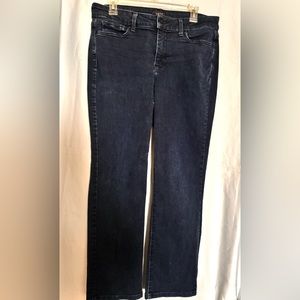 NYDJ Jeans Pants Size 12 Marilyn Straight Dark Wash